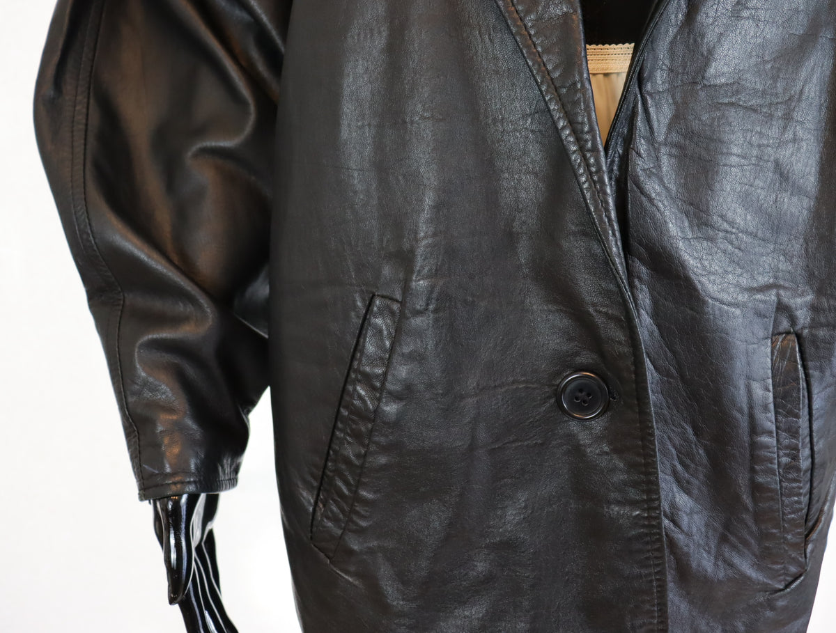 Loose Fitting Leather Jacket